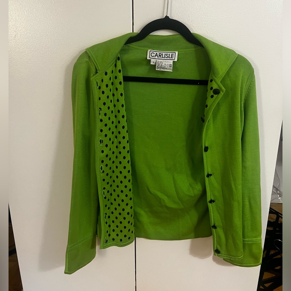 Carlisle vintage green cardigan